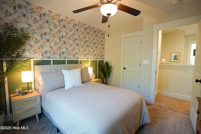 215 Chestwood Dr, Hubert, NC 28539 - carpeted bedroom featuring baseboards and ceiling fan
