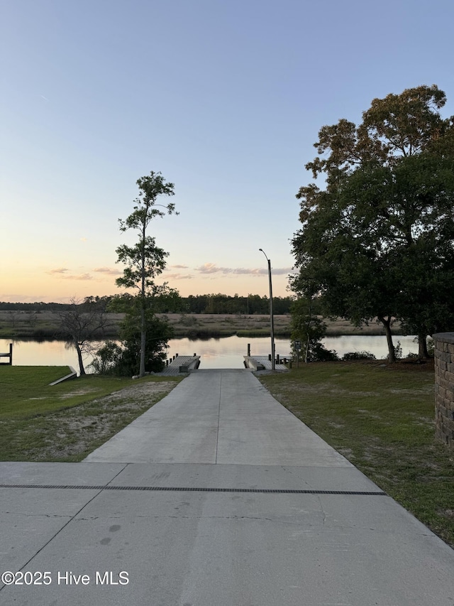 215 Chestwood Dr, Hubert, NC 28539 - view of property's community featuring a water view and a lawn
