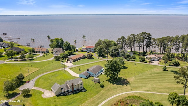 1235 Sound Shore Dr, Edenton, NC 27932 - aerial view of residential area with a large body of water