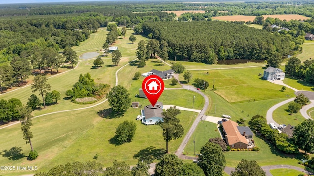1235 Sound Shore Dr, Edenton, NC 27932 - bird's eye view of a heavily wooded area