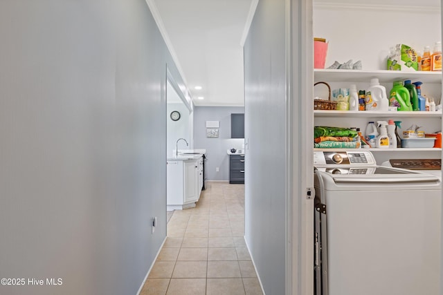 1235 Sound Shore Dr, Edenton, NC 27932 - storage area featuring separate washer and dryer