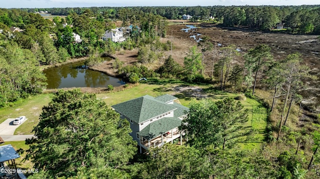 1246 Heron Run Dr, Wilmington, NC 28403 - aerial view of a nearby body of water and a forest