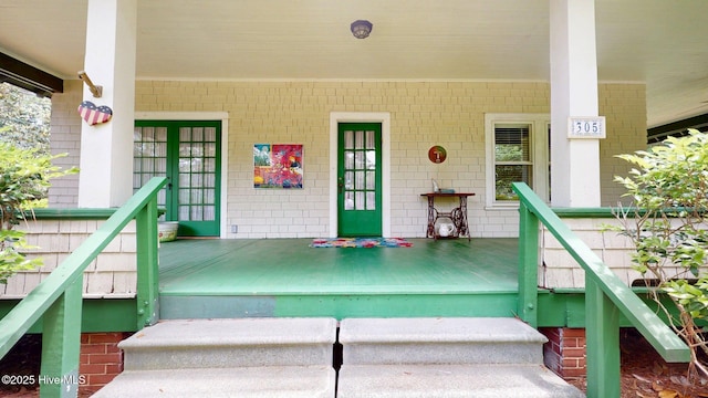 305 E New Hampshire Ave, Southern Pines, NC 28387 - view of exterior entry with covered porch