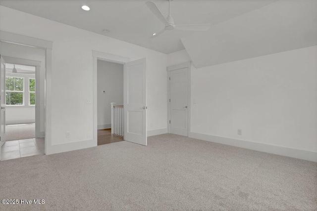 324 Grayhawk Cir, Wilmington, NC 28411 - unfurnished bedroom featuring carpet, recessed lighting, and ceiling fan