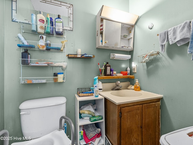 323 Alexander Rouse Rd, Kinston, NC 28504 - bathroom featuring toilet and vanity