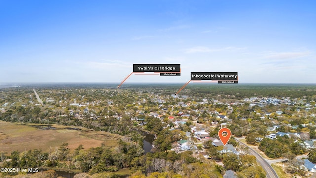 2705 E Oak Island Dr, Oak Island, NC 28465 - aerial overview of property's location
