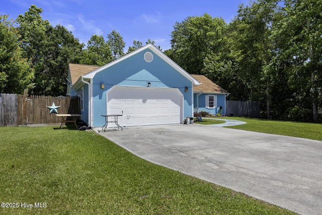 107 Foxlair Dr, Hubert, NC 28539 - single story home with concrete driveway and a garage