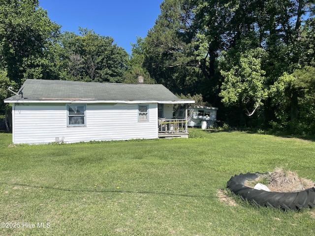 512 Walton Ln, Tyner, NC 27980 - back of property with a yard