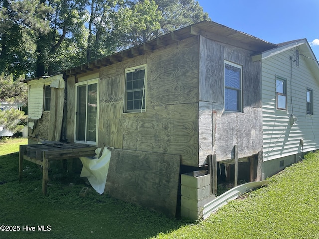512 Walton Ln, Tyner, NC 27980 - view of side of property featuring entry steps, a yard, and crawl space