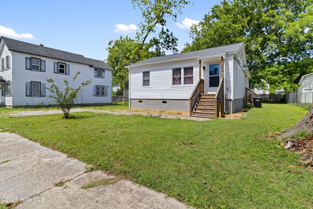 406 Walnut St, Elizabeth City, NC 27909 - view of front facade featuring crawl space and entry steps
