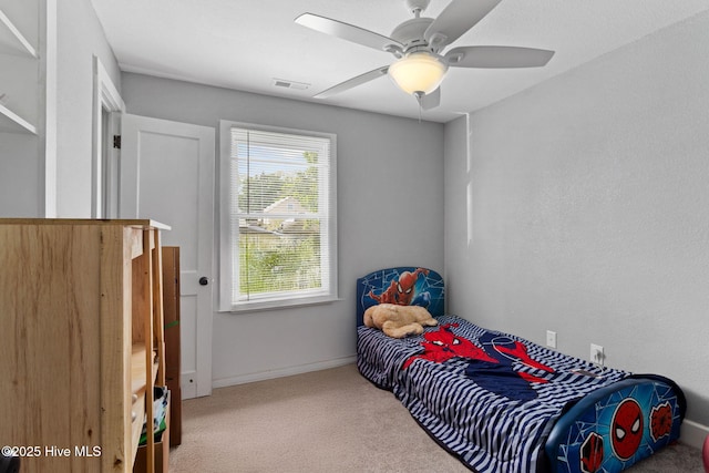 406 Walnut St, Elizabeth City, NC 27909 - bedroom with carpet flooring, ceiling fan, and baseboards