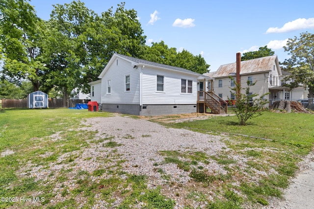 406 Walnut St, Elizabeth City, NC 27909 - back of house with crawl space