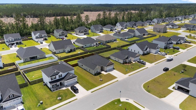 2001 Snapper St, New Bern, NC 28562 - aerial perspective of suburban area with a forest