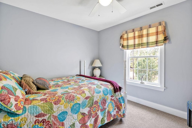 3212 Wexford Way, Southport, NC 28461 - carpeted bedroom featuring baseboards and ceiling fan
