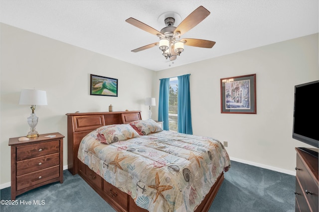 728 Azalea Dr Unit 426, Hampstead, NC 28443 - bedroom with carpet flooring, baseboards, and a ceiling fan