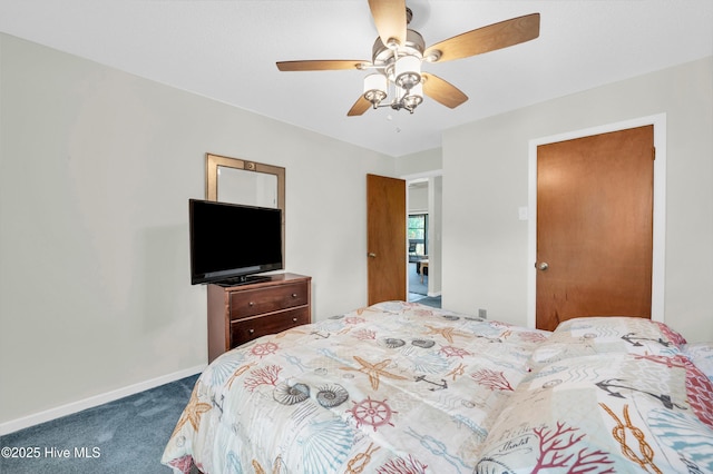728 Azalea Dr Unit 426, Hampstead, NC 28443 - carpeted bedroom featuring a ceiling fan and baseboards