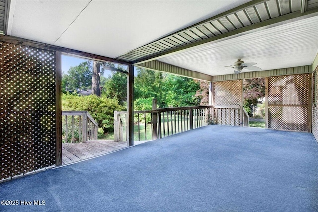 102 Trollingwood Dr, Goldsboro, NC 27534 - view of patio / terrace featuring ceiling fan