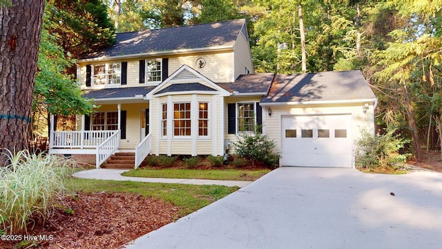 165 Sandhurst Pl, Southern Pines, NC 28387 - view of front of home with an attached garage, covered porch, and driveway