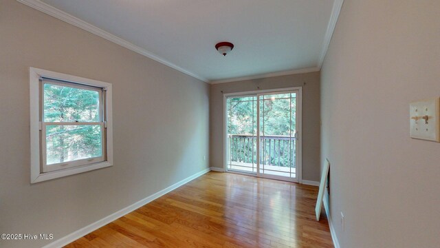 165 Sandhurst Pl, Southern Pines, NC 28387 - empty room with plenty of natural light, light wood-style floors, ornamental molding, and baseboards