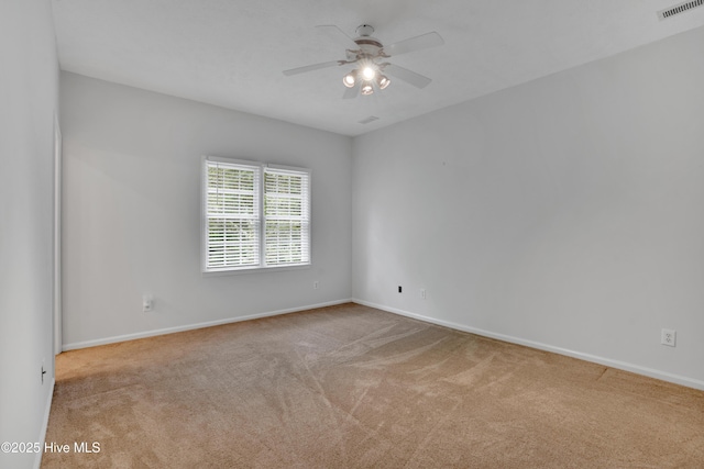 109 Country Club Dr, Rockingham, NC 28379 - carpeted empty room featuring ceiling fan and baseboards
