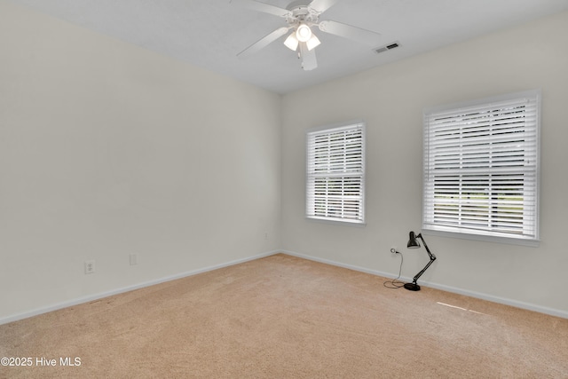 109 Country Club Dr, Rockingham, NC 28379 - carpeted spare room with baseboards and ceiling fan