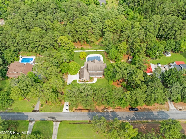 109 Country Club Dr, Rockingham, NC 28379 - aerial view of a heavily wooded area