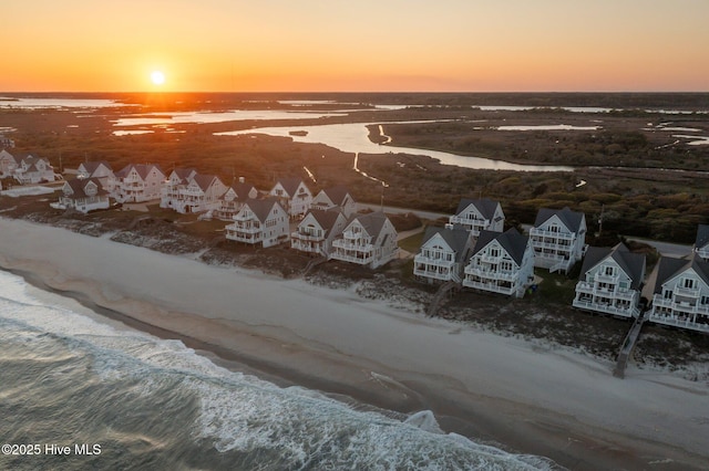 4248 Island Dr, North Topsail Beach, NC 28460 - aerial view of residential area featuring a nearby body of water