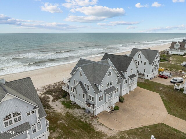 4248 Island Dr, North Topsail Beach, NC 28460 - aerial view of waterfront with a beach