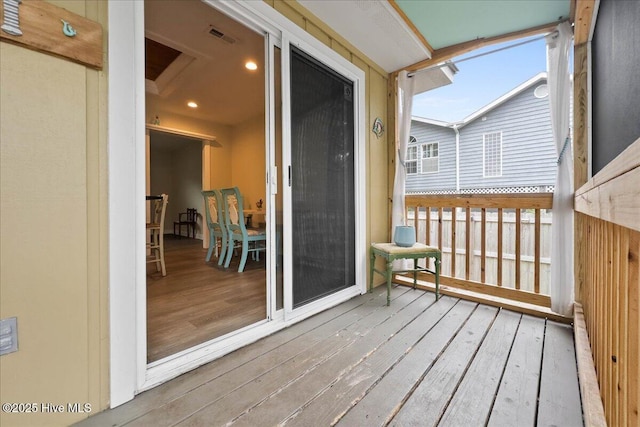 302 Mcglamery St, Oak Island, NC 28465 - view of wooden deck