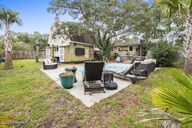 302 Mcglamery St, Oak Island, NC 28465 - view of yard featuring an outdoor structure and a patio