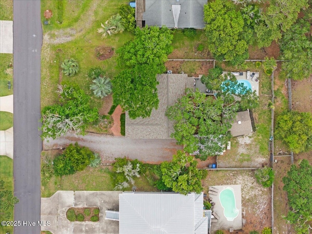 302 Mcglamery St, Oak Island, NC 28465 - aerial view of a pool area
