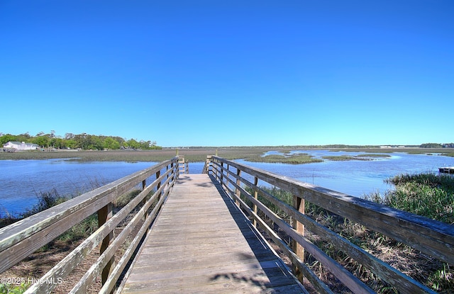 302 Mcglamery St, Oak Island, NC 28465 - dock area with a water view