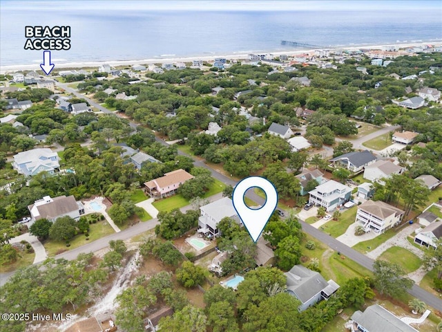 302 Mcglamery St, Oak Island, NC 28465 - aerial overview of property's location with a large body of water and nearby suburban area