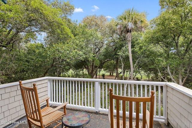 19 Sabal Palm Trl, Bald Head Island, NC 28461 - view of wooden terrace