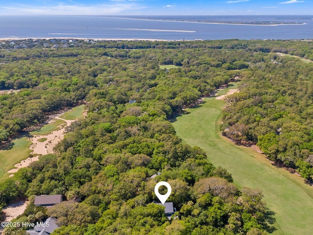 19 Sabal Palm Trl, Bald Head Island, NC 28461 - bird's eye view of a golf club and a nearby body of water