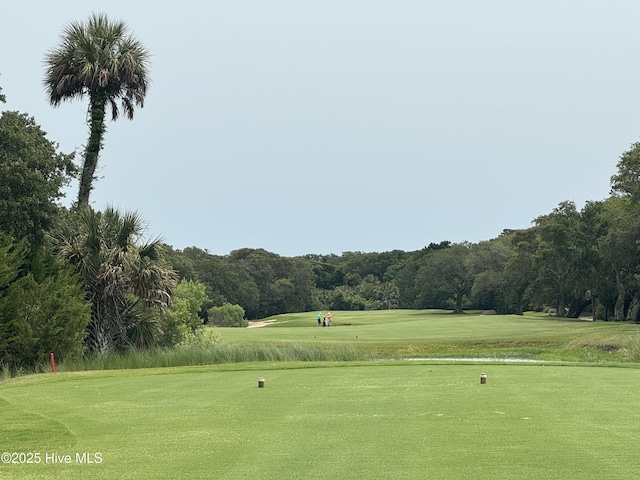 19 Sabal Palm Trl, Bald Head Island, NC 28461 - view of home's community featuring view of golf course and a yard