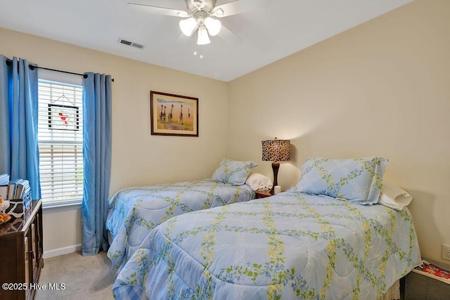 235 Chambers St, Winnabow, NC 28479 - bedroom featuring carpet flooring, baseboards, and ceiling fan