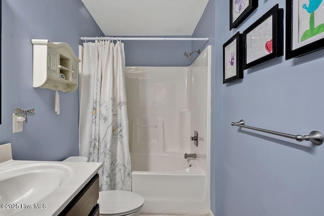 235 Chambers St, Winnabow, NC 28479 - full bathroom featuring toilet, shower / bath combination with curtain, and vanity
