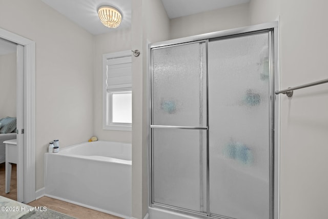 104 S 30th St, Morehead City, NC 28557 - bathroom with a stall shower and a garden tub