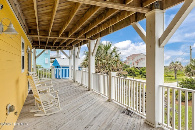 2414 Ocean Dr, Emerald Isle, NC 28594 - view of wooden deck