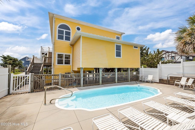 2414 Ocean Dr, Emerald Isle, NC 28594 - view of pool featuring a patio area and stairs