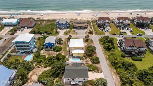 2414 Ocean Dr, Emerald Isle, NC 28594 - bird's eye view of waterfront with a beach