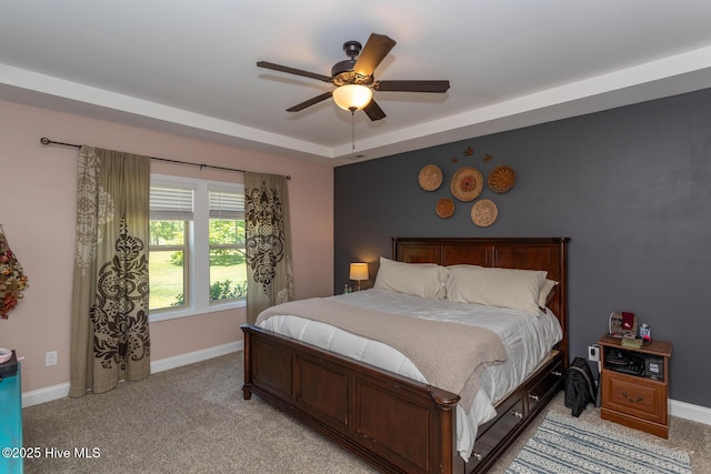 111 Pinelands Vis, Jackson Springs, NC 27281 - bedroom featuring light carpet, baseboards, and ceiling fan