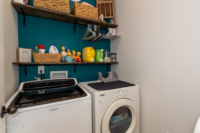 111 Pinelands Vis, Jackson Springs, NC 27281 - laundry room with washing machine and clothes dryer