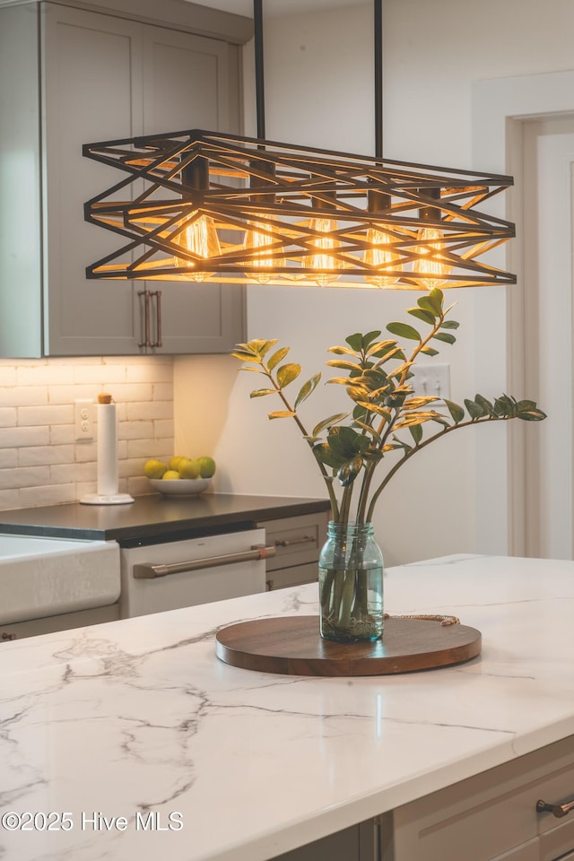 1309 N Pasteur St, New Bern, NC 28560 - detailed view of tasteful backsplash and dishwasher