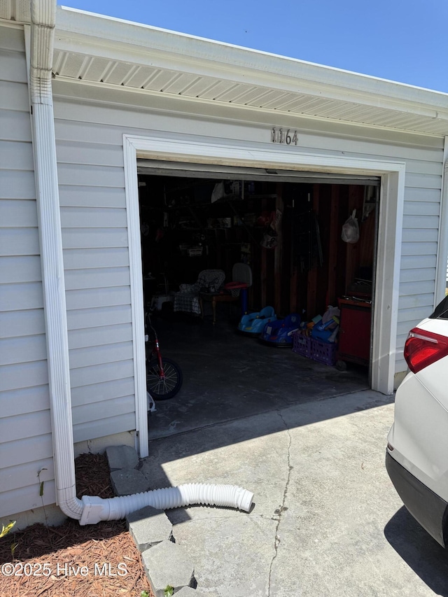 1164 Hibbs Rd, Newport, NC 28570 - garage featuring driveway