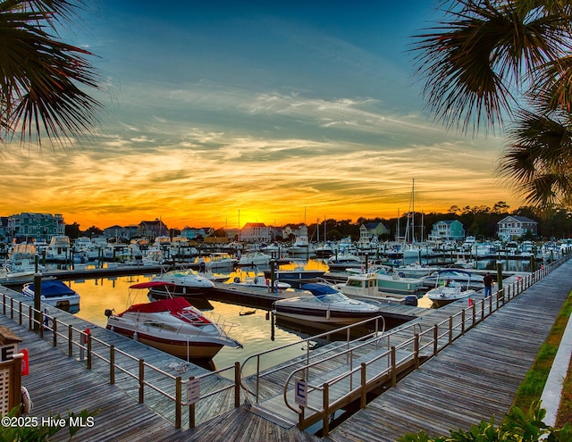 3193 Wexford Way, Southport, NC 28461 - dock with a water view and view of marina