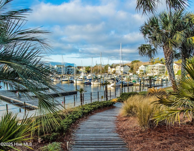 3193 Wexford Way, Southport, NC 28461 - water view featuring a dock
