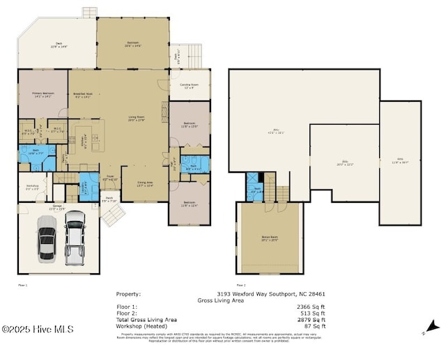 3193 Wexford Way, Southport, NC 28461 - property floor plan