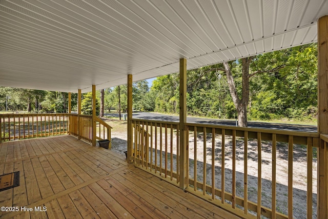10378 Neuse Rd, Grantsboro, NC 28529 - wooden terrace featuring view of scattered trees